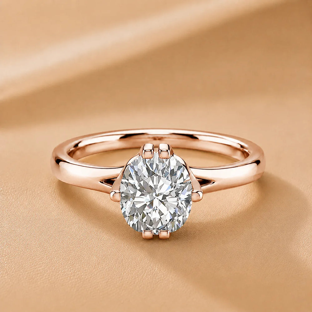 Contemporary Solitaire Engagement Ring