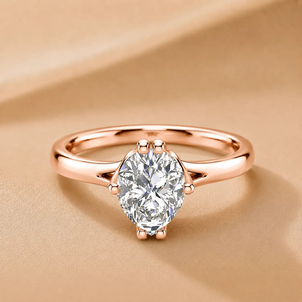 Contemporary Solitaire Engagement Ring