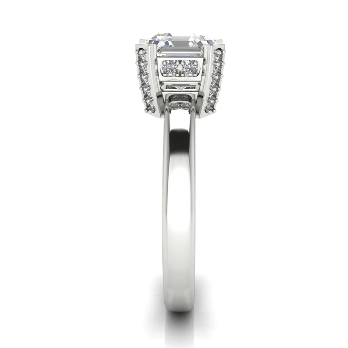 Elegant Solitaire Ring with Contemporary Prong Setting