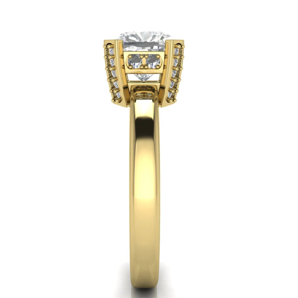 Elegant Solitaire Ring with Contemporary Prong Setting