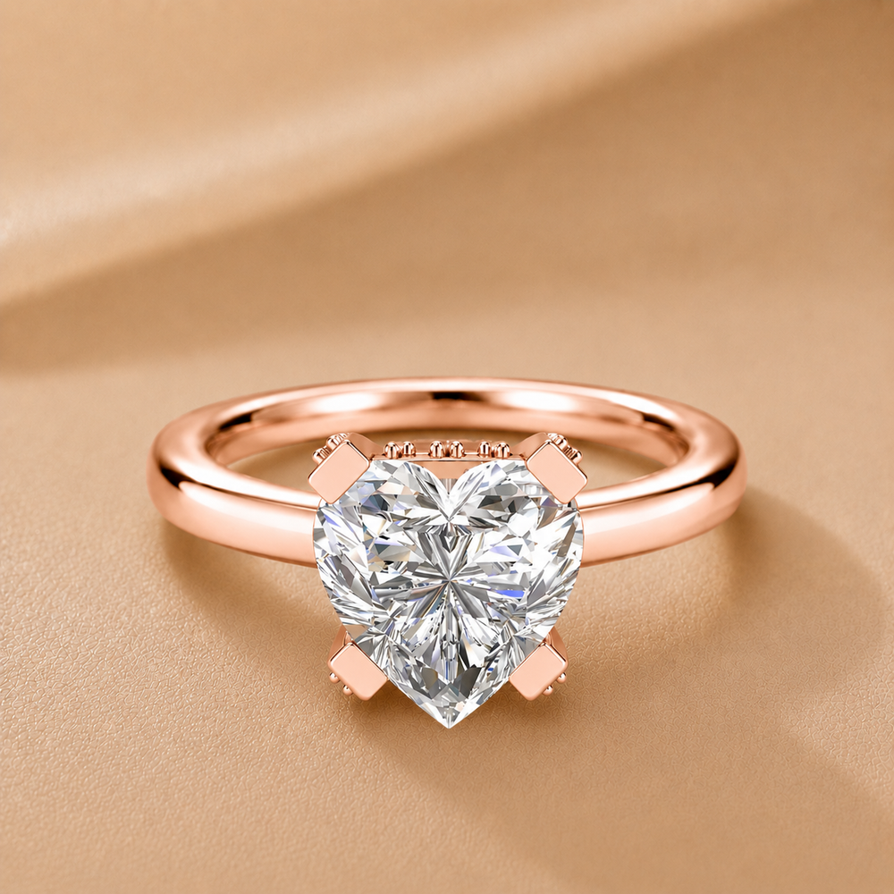 Elegant Solitaire Ring with Contemporary Prong Setting