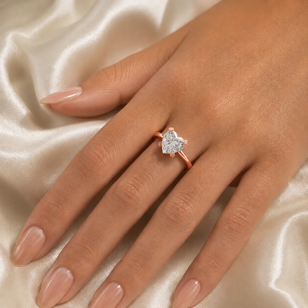 Elegant Solitaire Ring with Contemporary Prong Setting