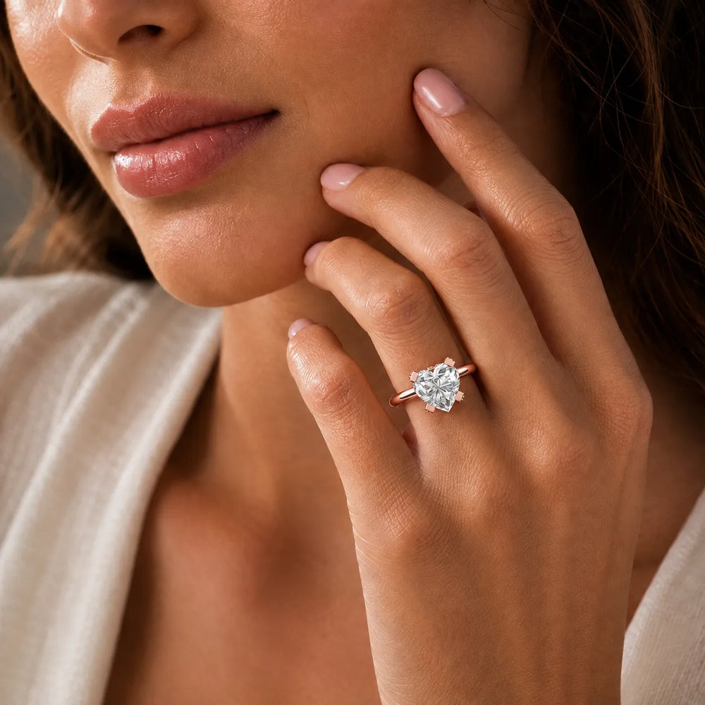 Elegant Solitaire Ring with Contemporary Prong Setting