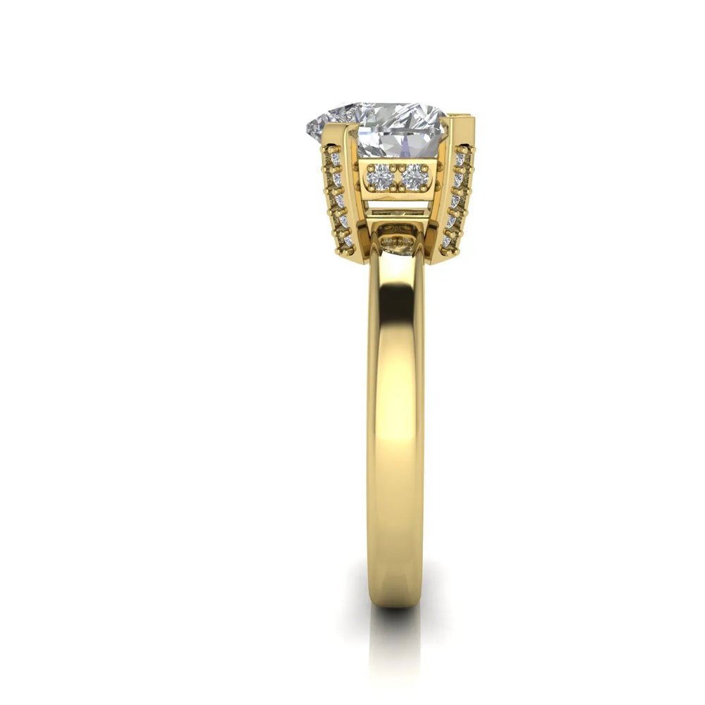 Elegant Solitaire Ring with Contemporary Prong Setting