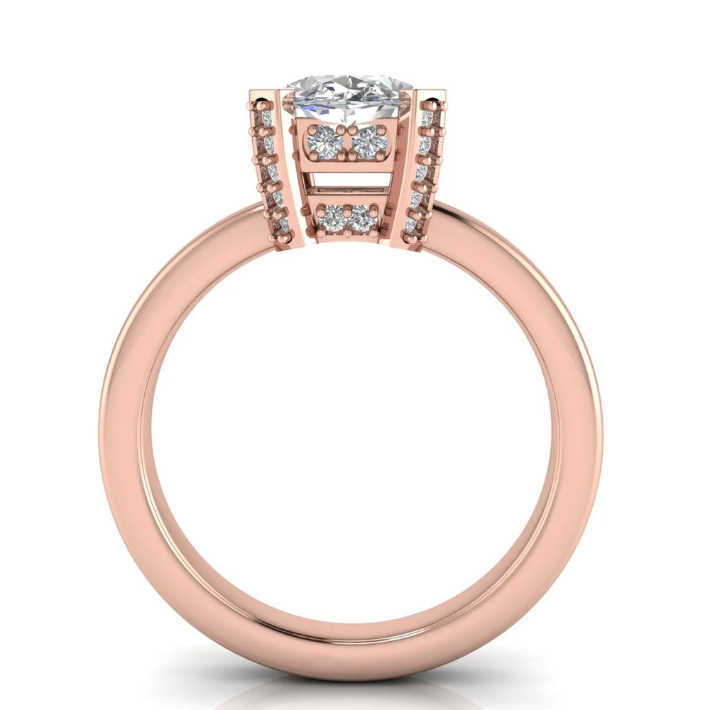 Elegant Solitaire Ring with Contemporary Prong Setting