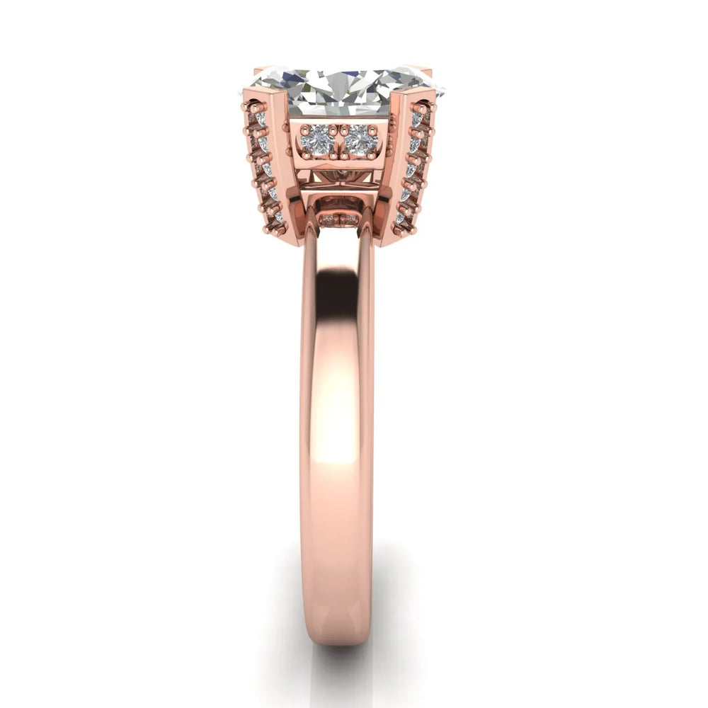 Elegant Solitaire Ring with Contemporary Prong Setting