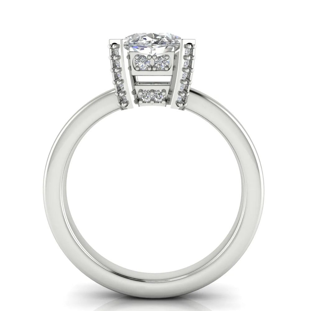 Elegant Solitaire Ring with Contemporary Prong Setting