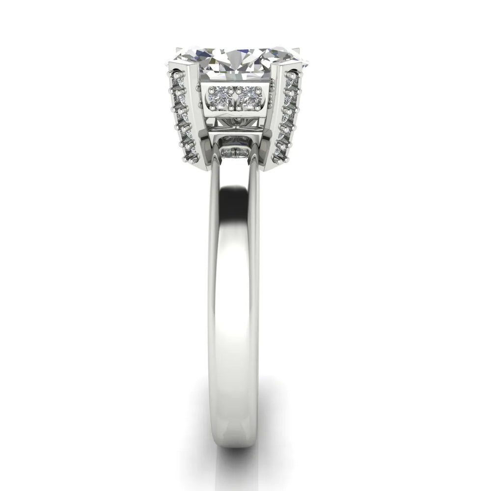 Elegant Solitaire Ring with Contemporary Prong Setting