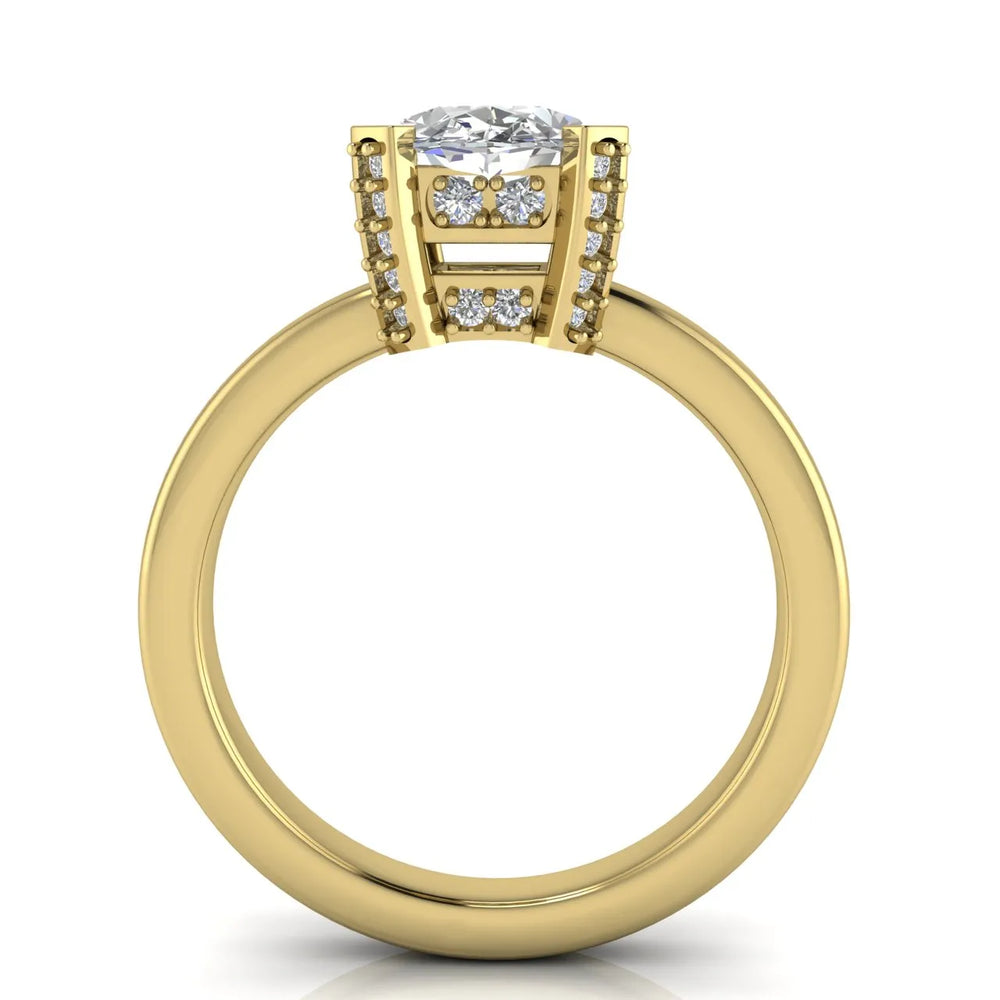 Elegant Solitaire Ring with Contemporary Prong Setting