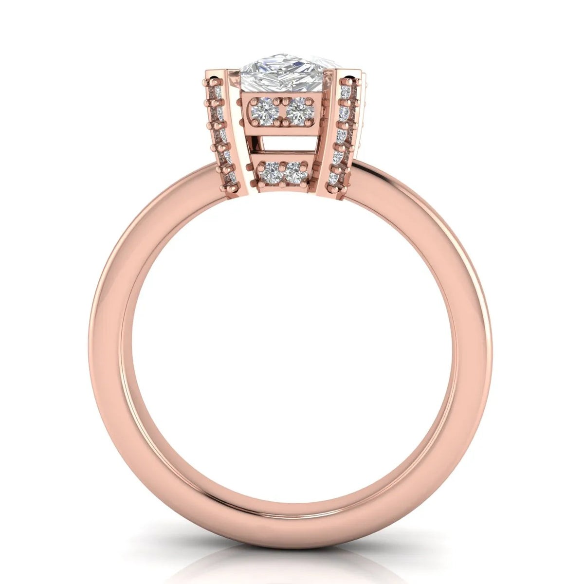 Elegant Solitaire Ring with Contemporary Prong Setting