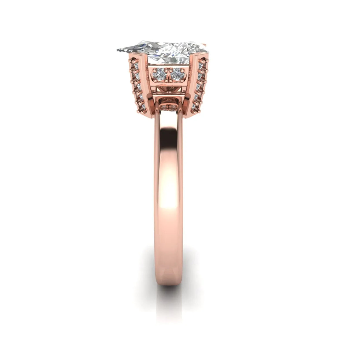 Elegant Solitaire Ring with Contemporary Prong Setting