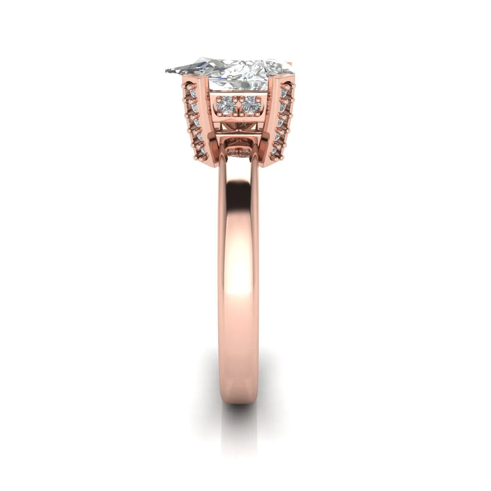 Elegant Solitaire Ring with Contemporary Prong Setting