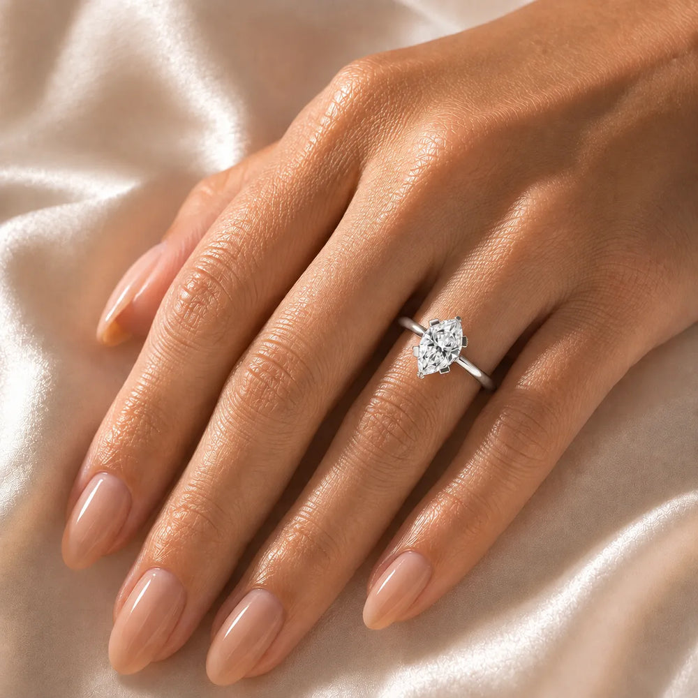 Elegant Solitaire Ring with Contemporary Prong Setting