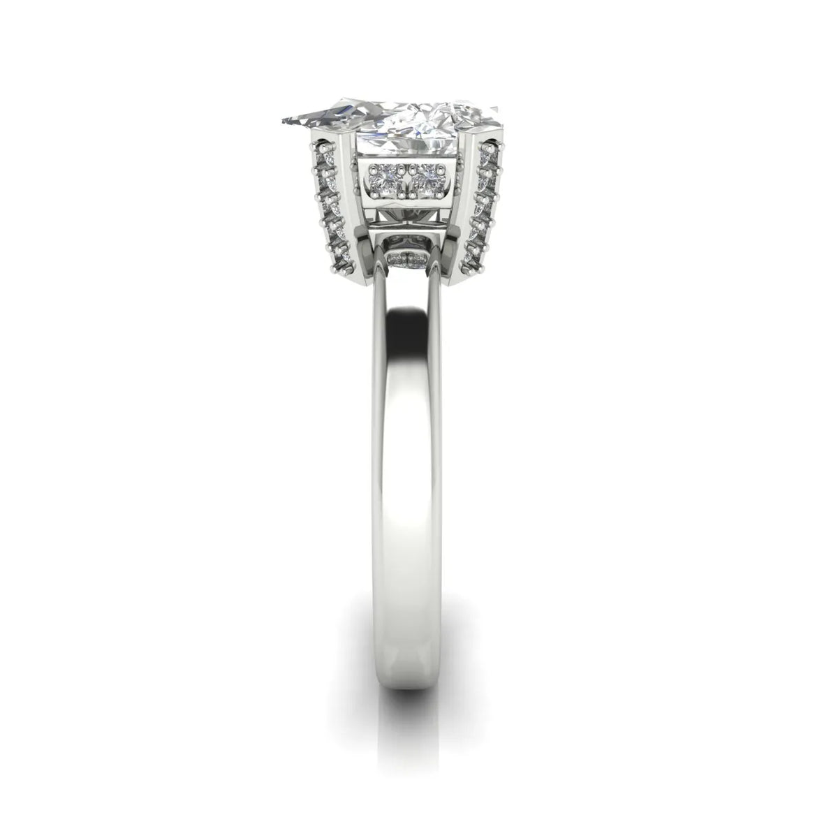 Elegant Solitaire Ring with Contemporary Prong Setting