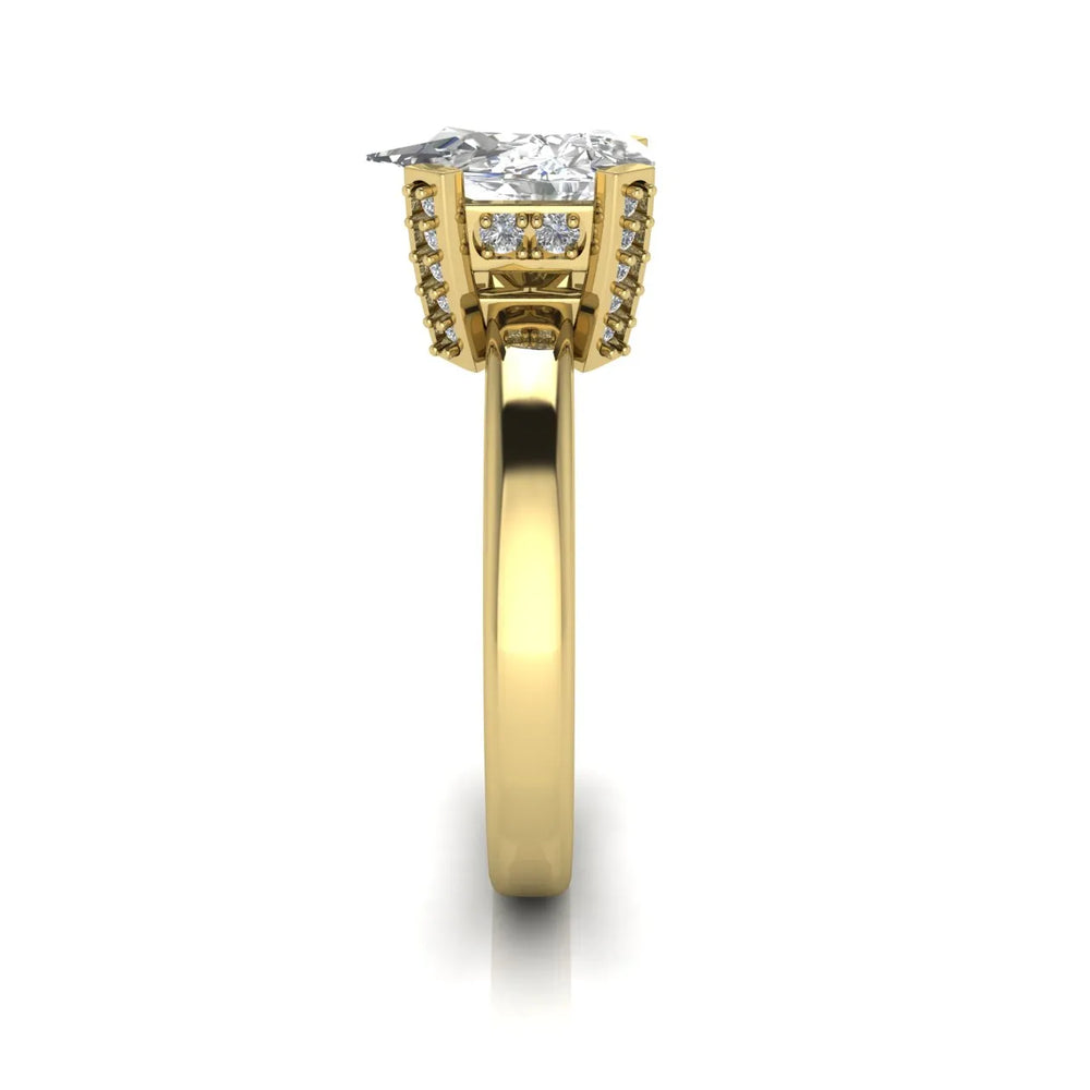 Elegant Solitaire Ring with Contemporary Prong Setting