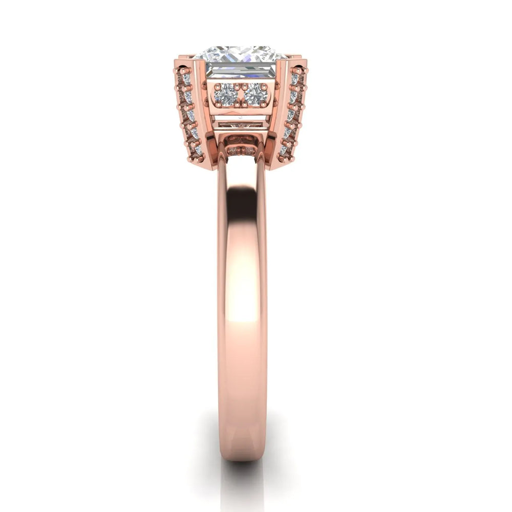 Elegant Solitaire Ring with Contemporary Prong Setting