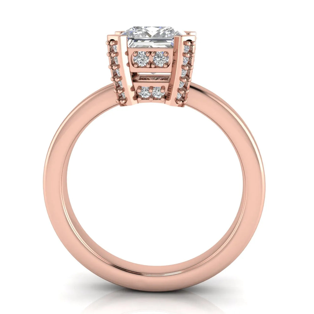Elegant Solitaire Ring with Contemporary Prong Setting