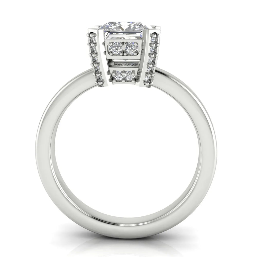 Elegant Solitaire Ring with Contemporary Prong Setting