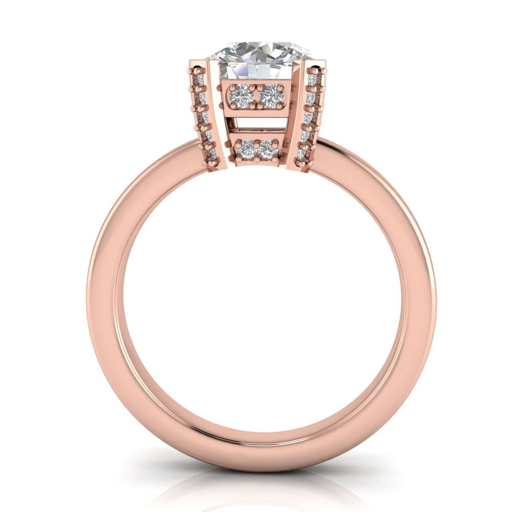 Elegant Solitaire Ring with Contemporary Prong Setting