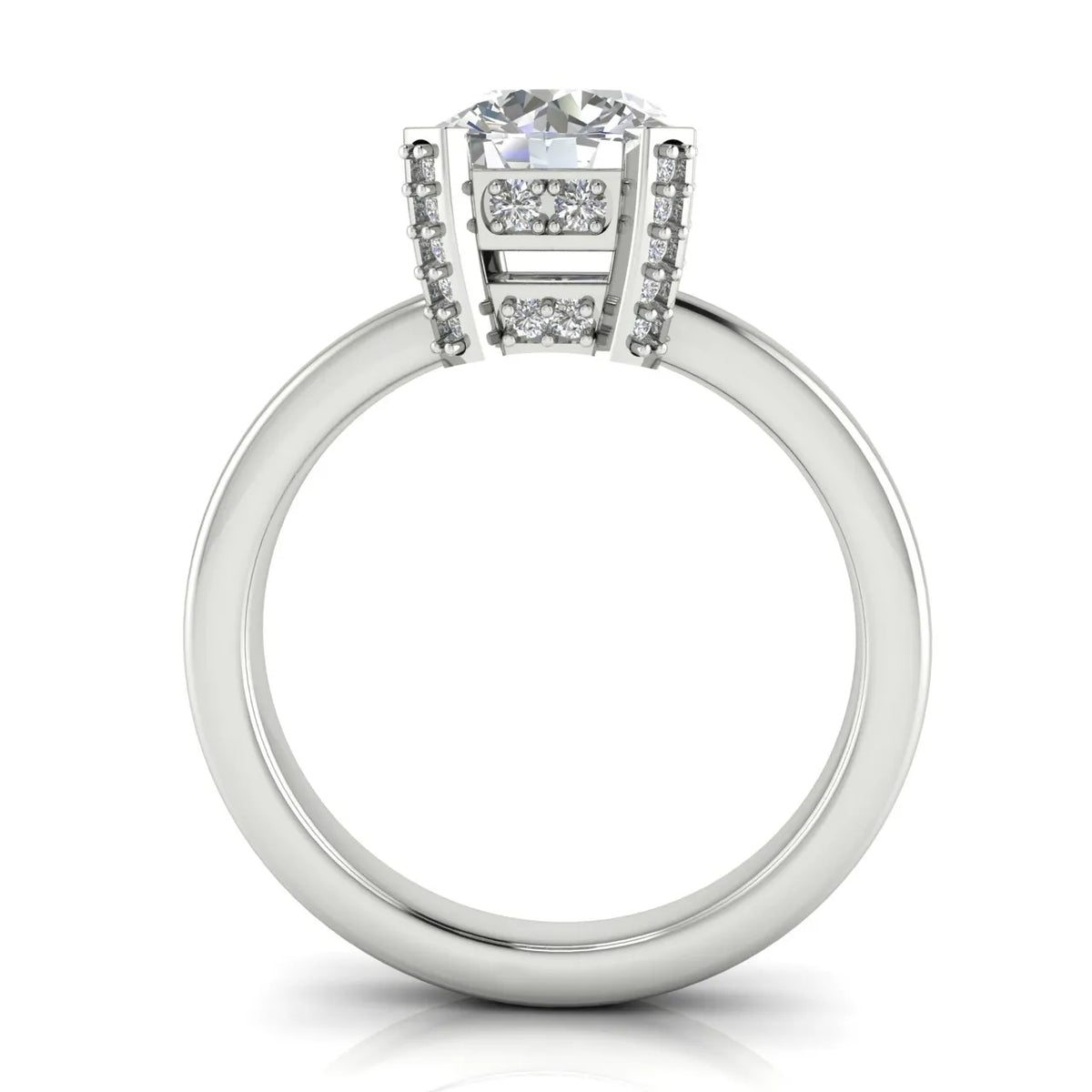 Elegant Solitaire Ring with Contemporary Prong Setting