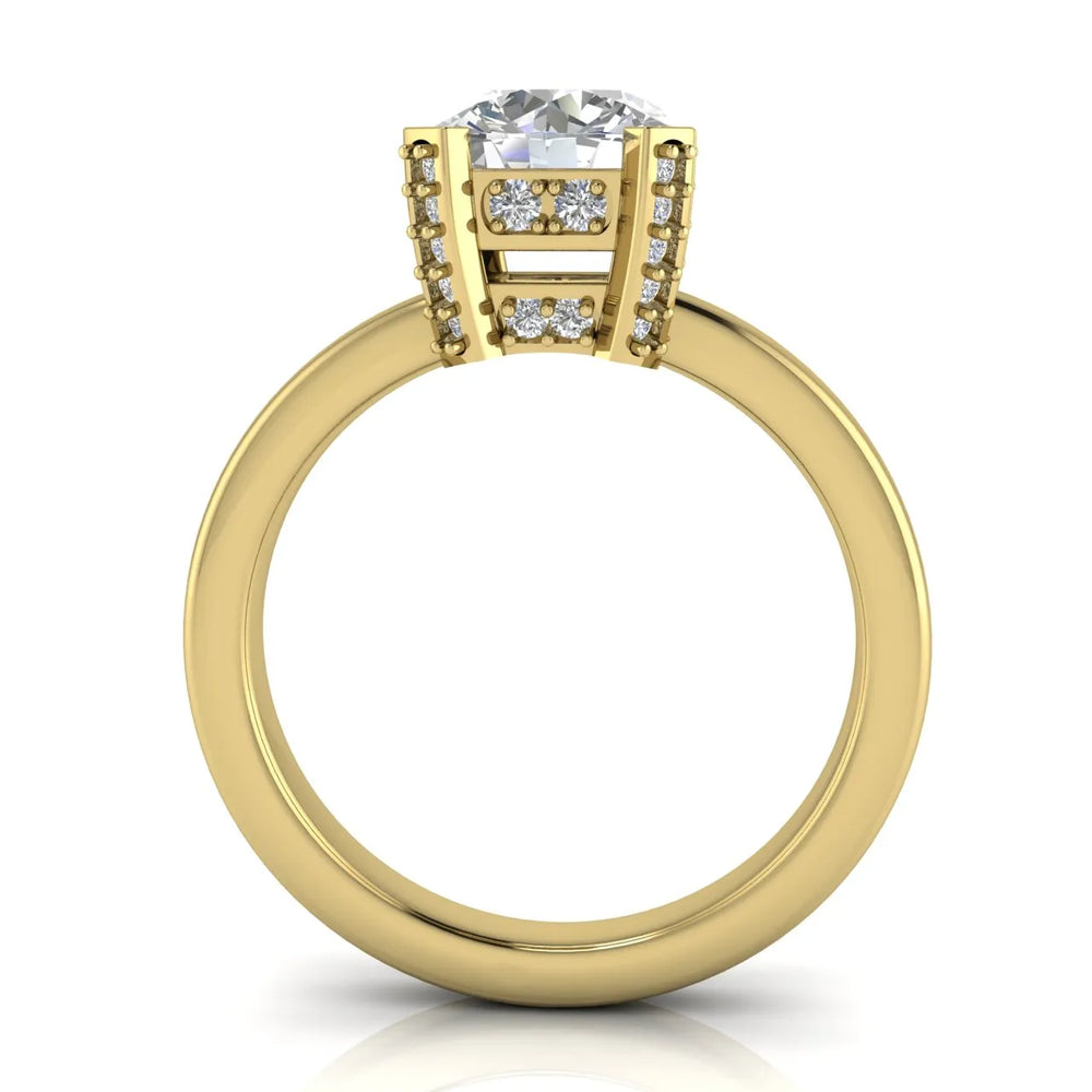Elegant Solitaire Ring with Contemporary Prong Setting