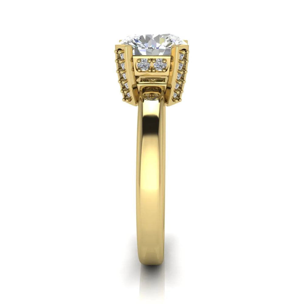 Elegant Solitaire Ring with Contemporary Prong Setting