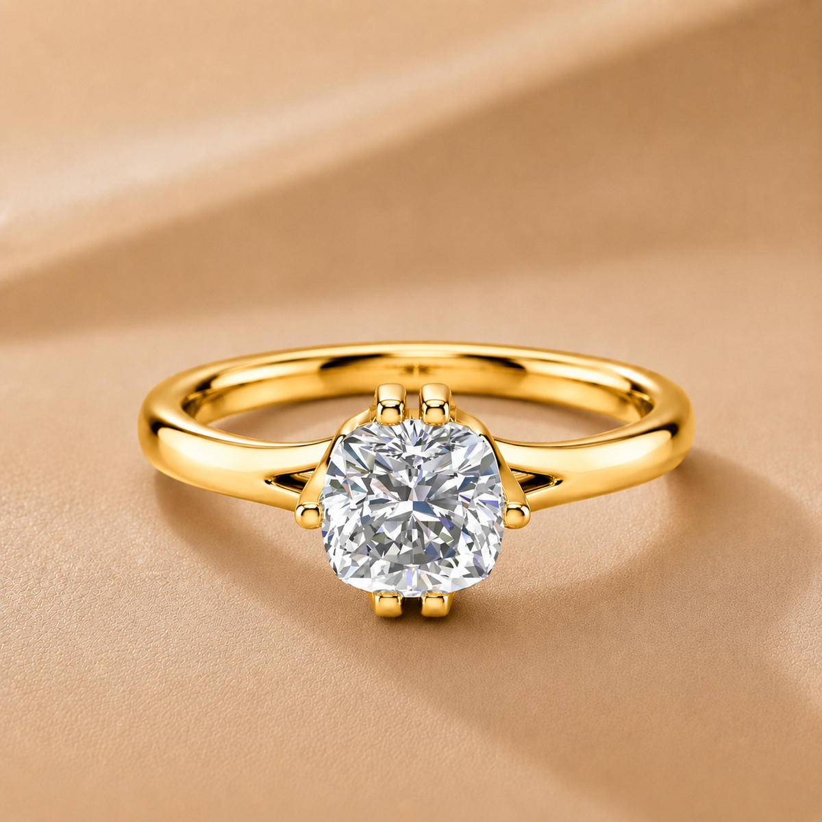 Contemporary Solitaire Engagement Ring