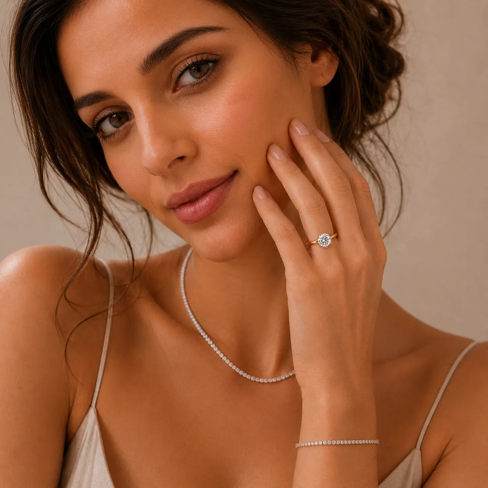 Contemporary Solitaire Engagement Ring
