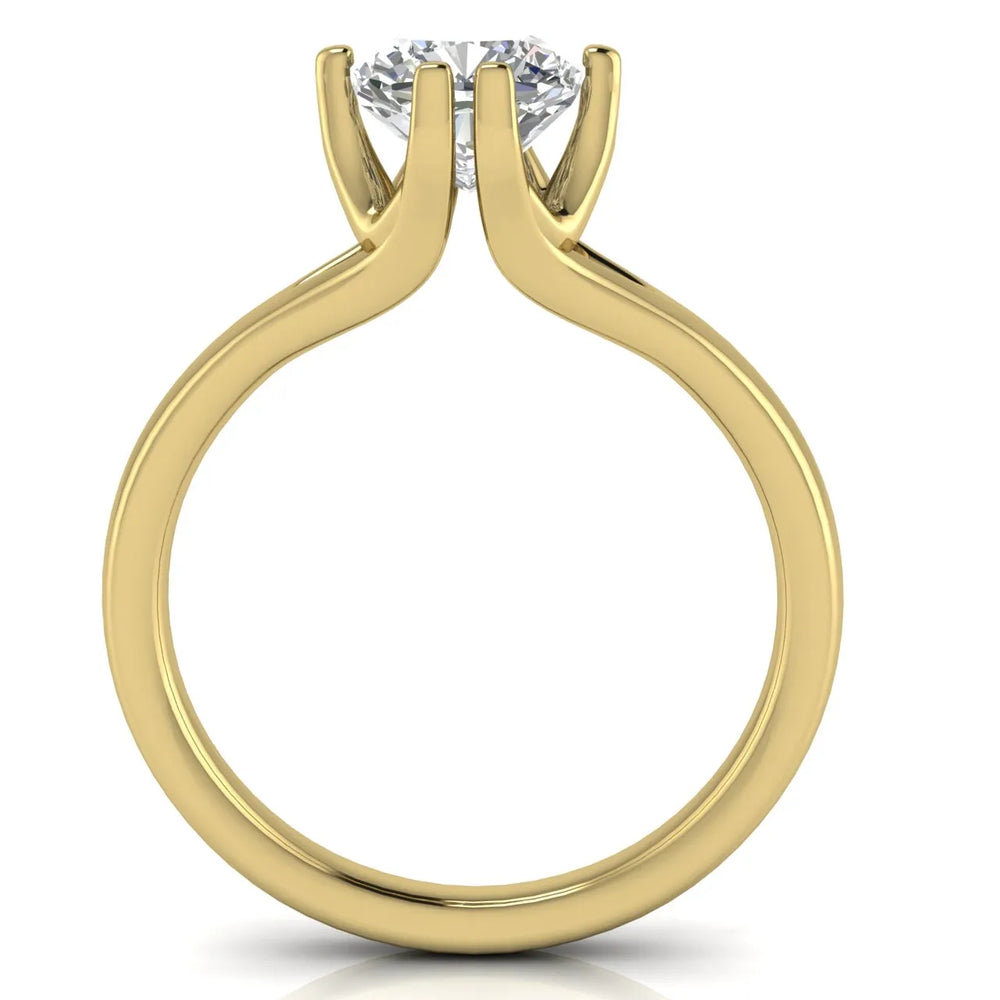 Contemporary Solitaire Engagement Ring