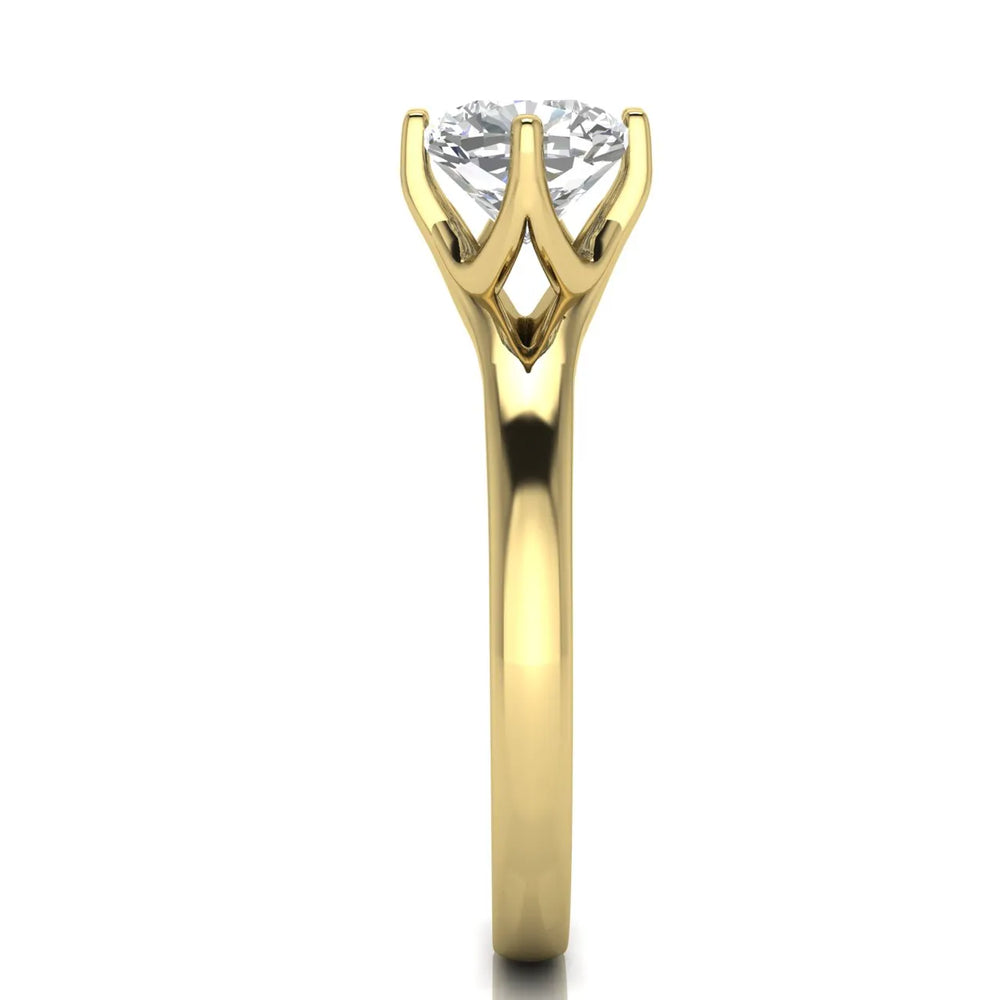 Contemporary Solitaire Engagement Ring