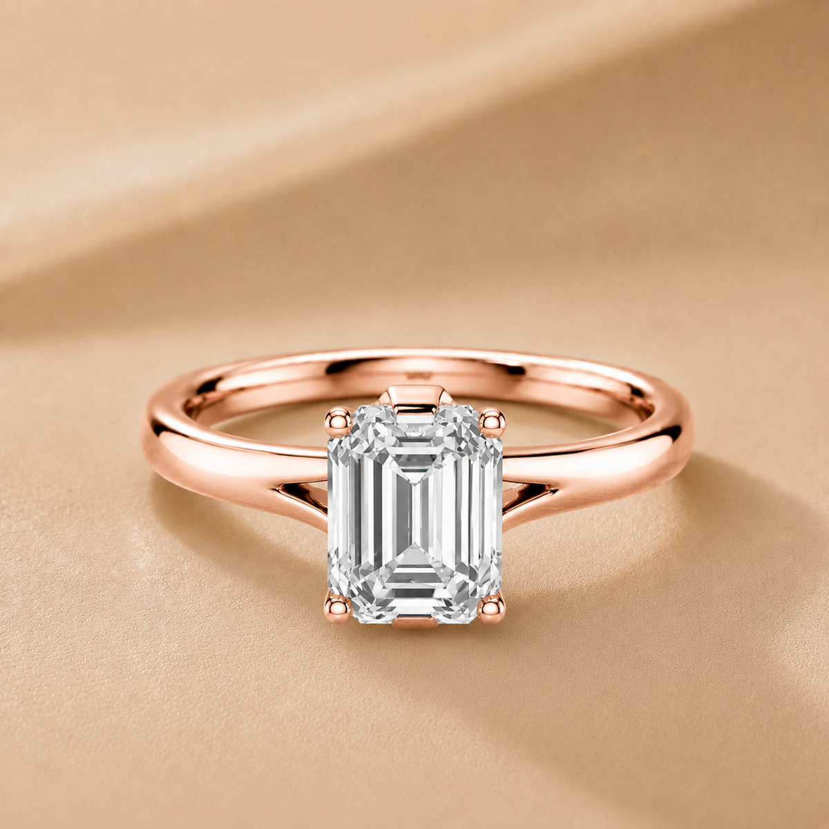 Contemporary Solitaire Engagement Ring