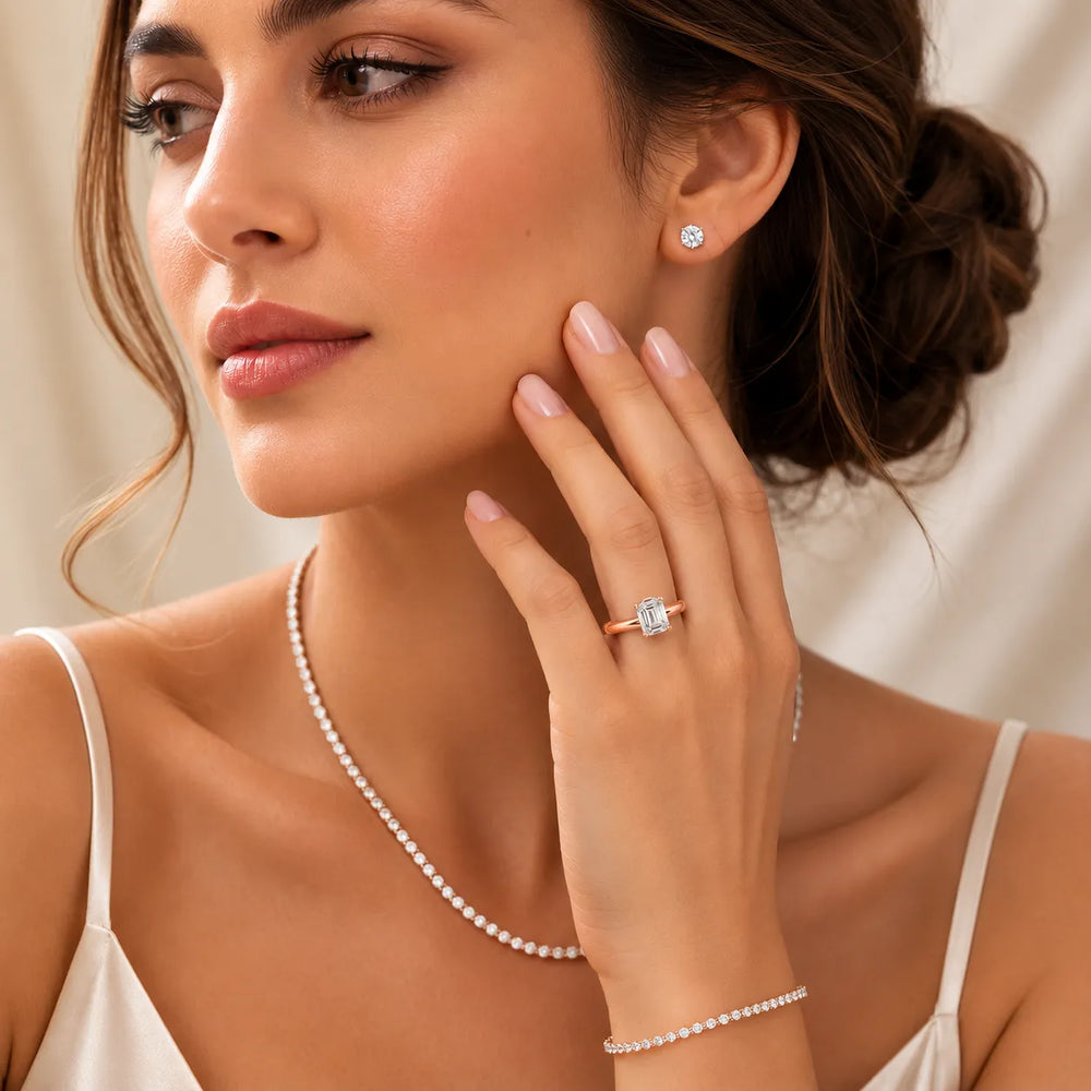Contemporary Solitaire Engagement Ring