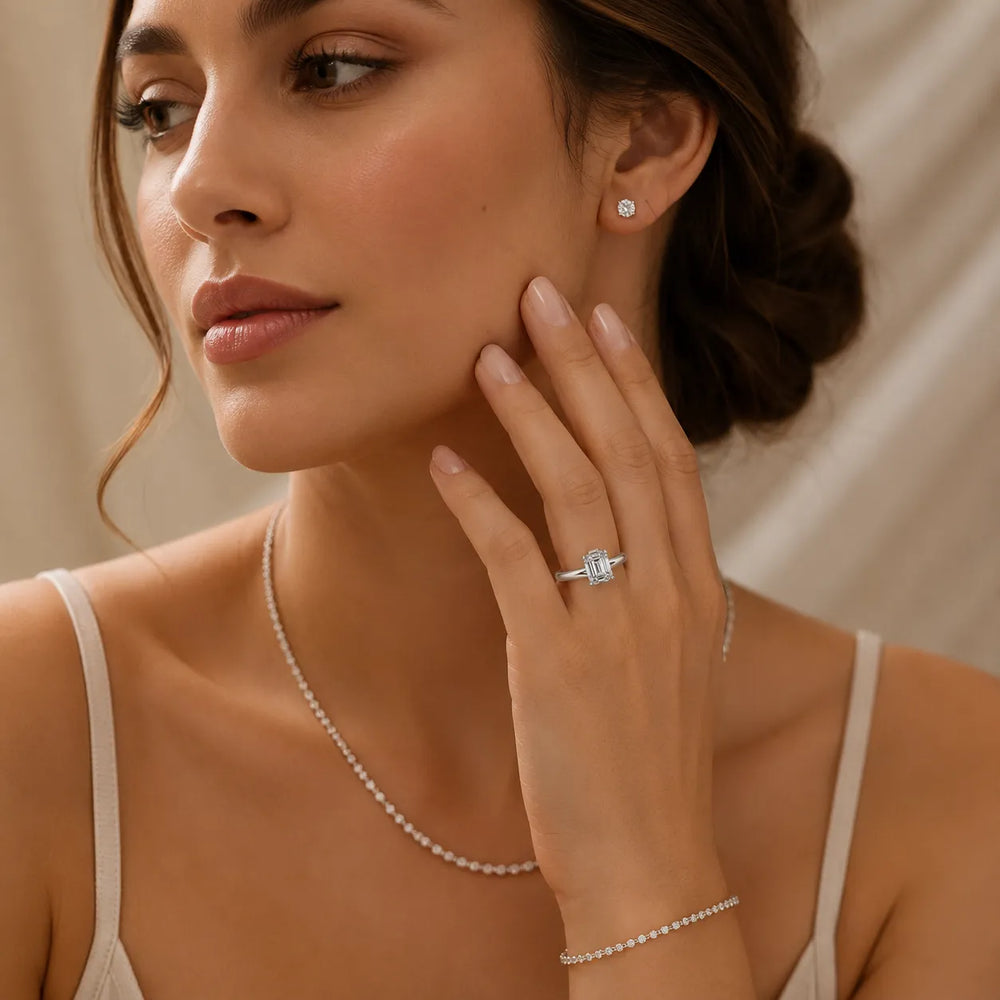 Contemporary Solitaire Engagement Ring