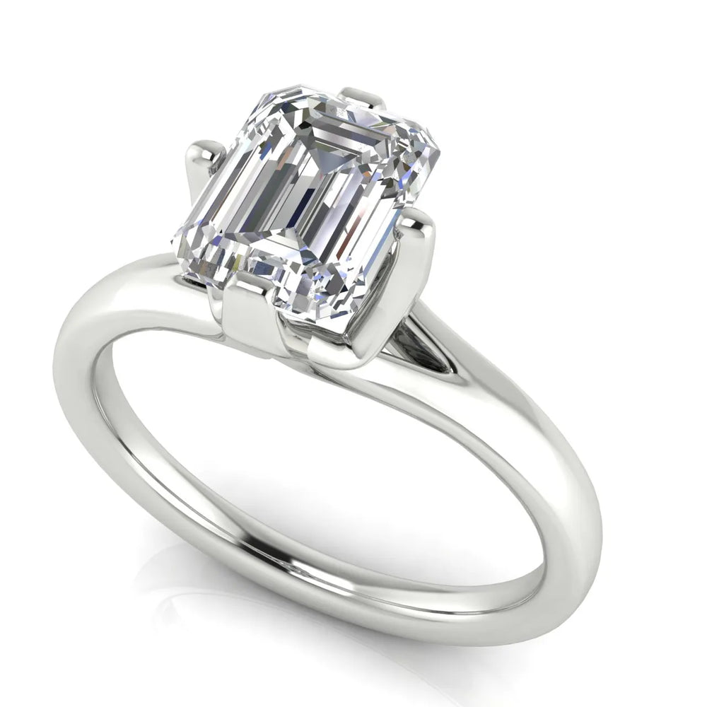 Contemporary Solitaire Engagement Ring