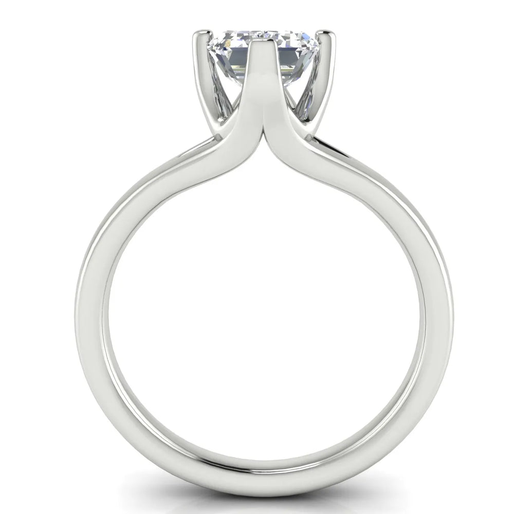 Contemporary Solitaire Engagement Ring