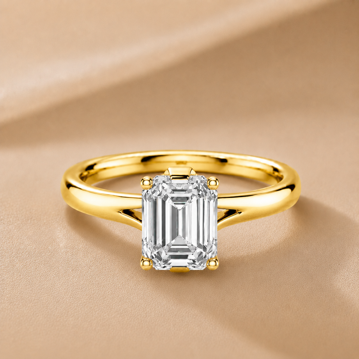 Contemporary Solitaire Engagement Ring