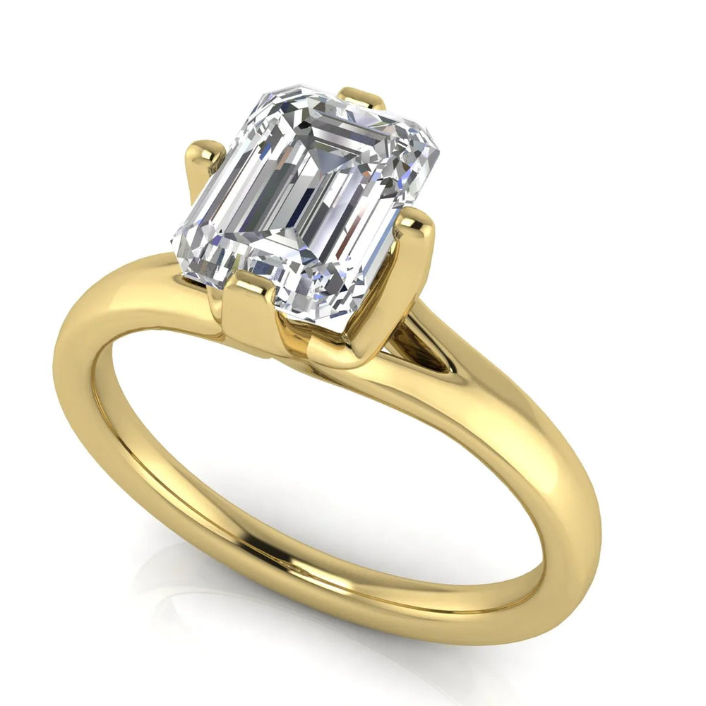 Contemporary Solitaire Engagement Ring
