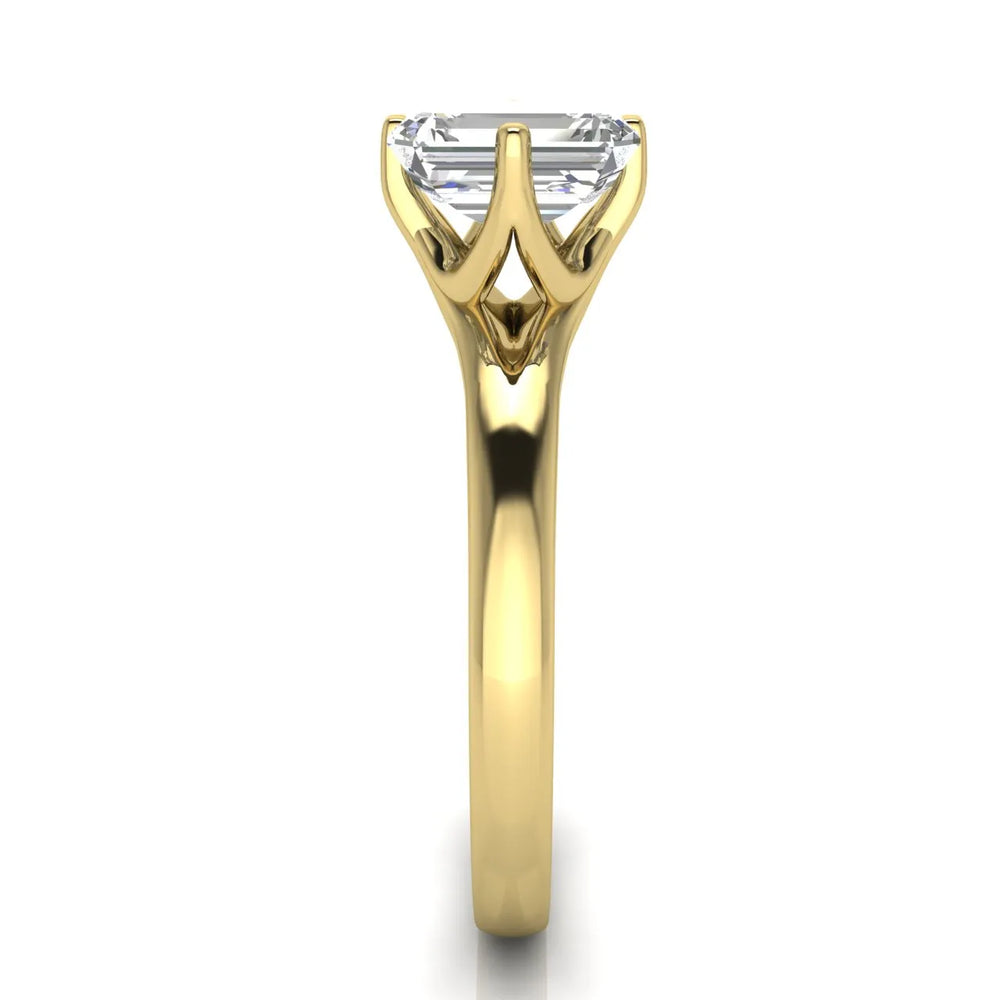 Contemporary Solitaire Engagement Ring