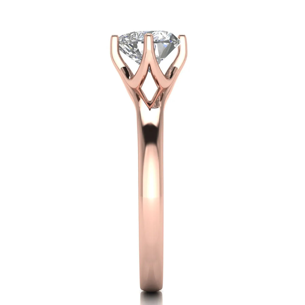 Contemporary Solitaire Engagement Ring