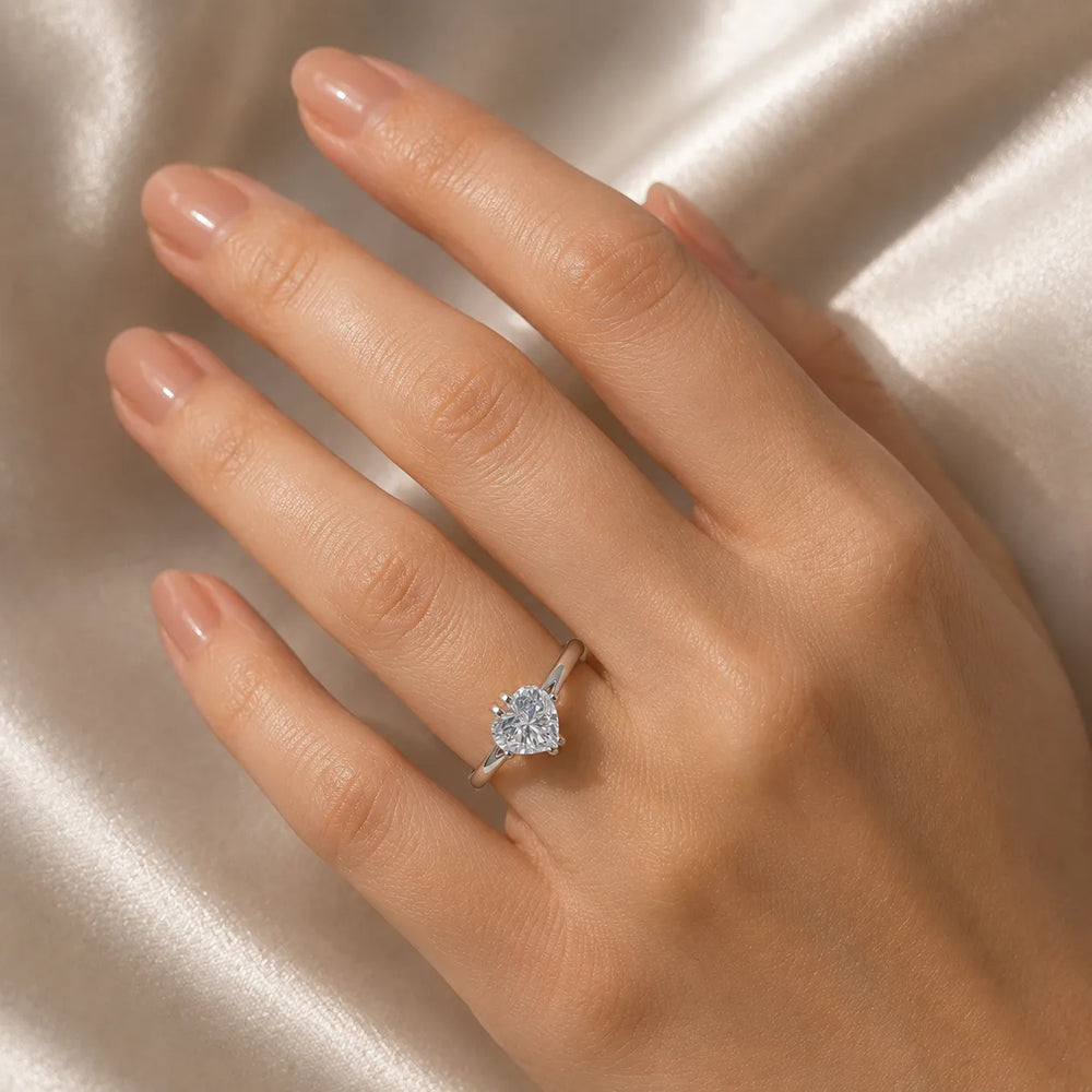 Contemporary Solitaire Engagement Ring