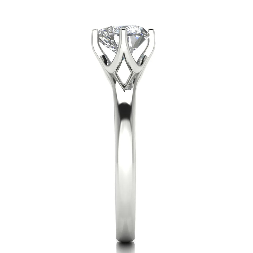 Contemporary Solitaire Engagement Ring
