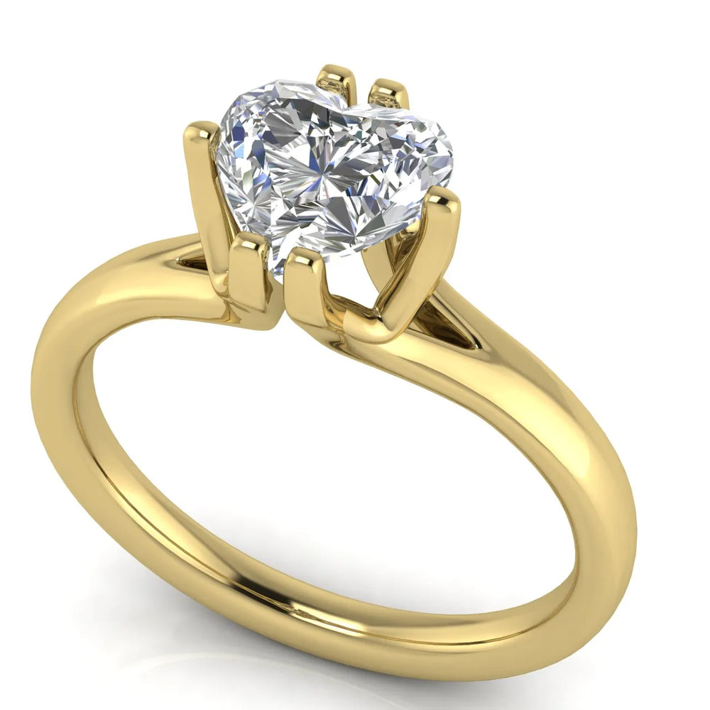 Contemporary Solitaire Engagement Ring