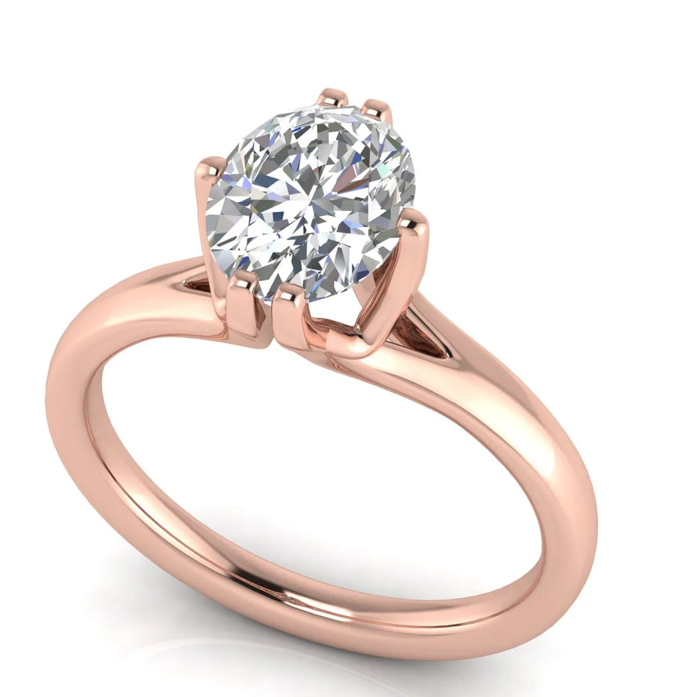Contemporary Solitaire Engagement Ring