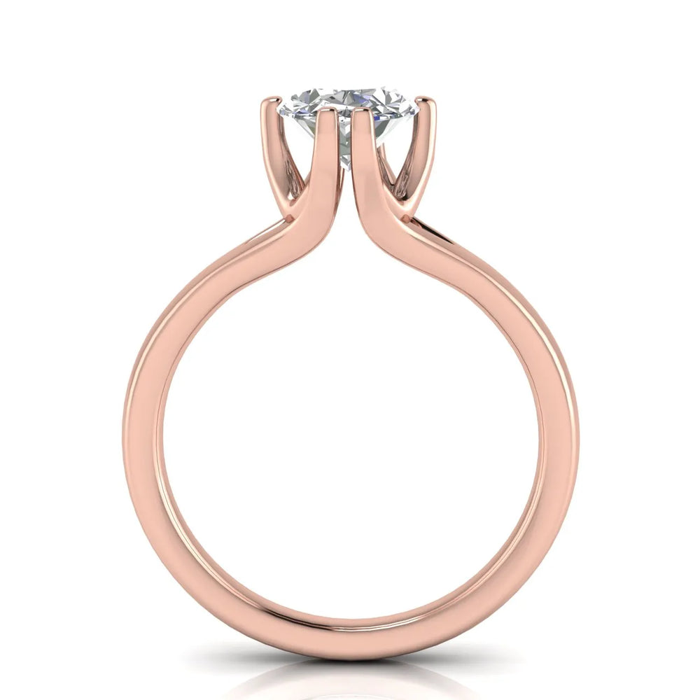 Contemporary Solitaire Engagement Ring