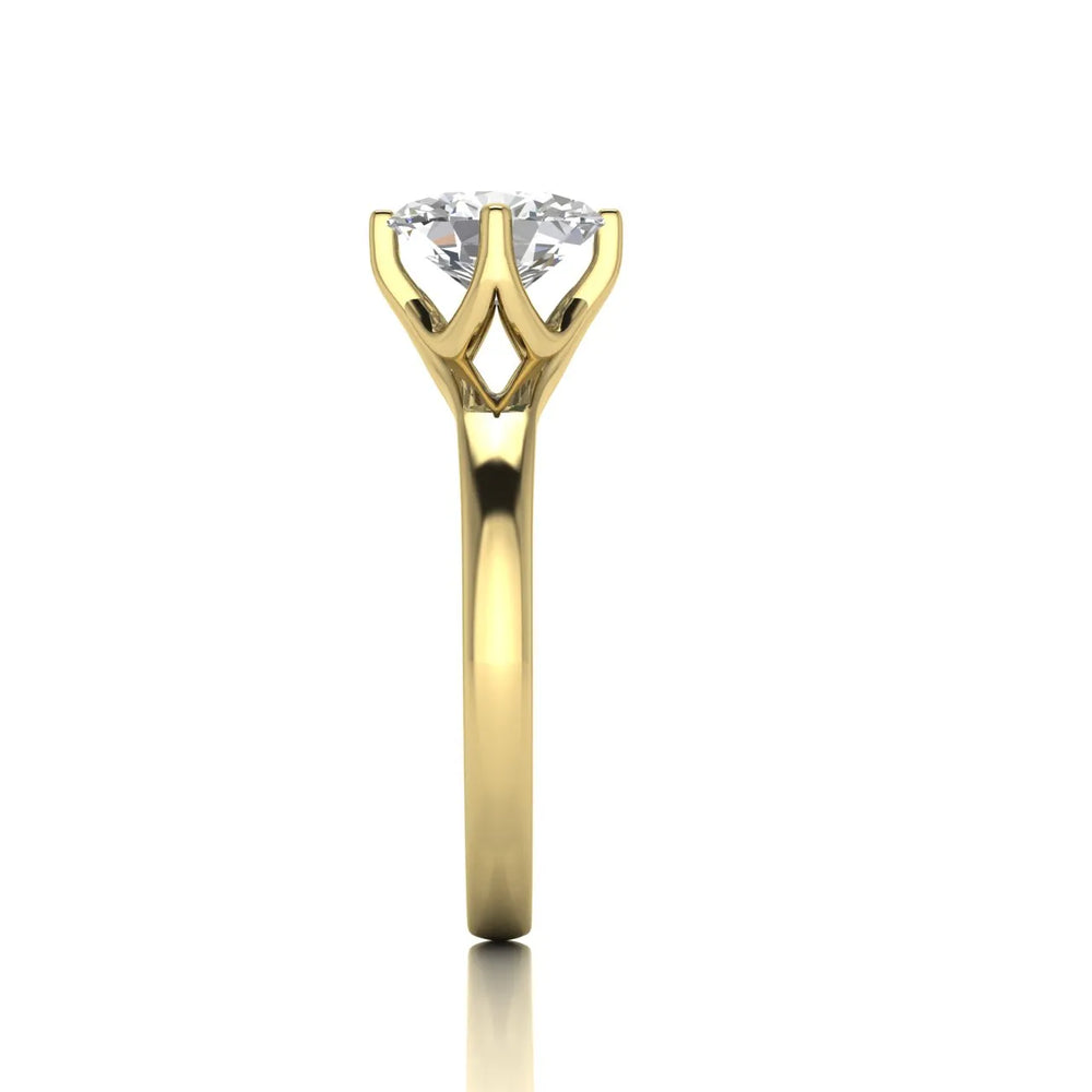 Contemporary Solitaire Engagement Ring