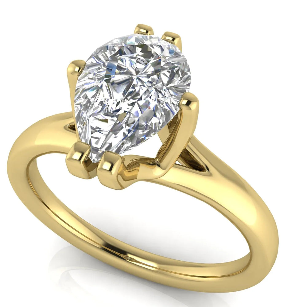 Contemporary Solitaire Engagement Ring
