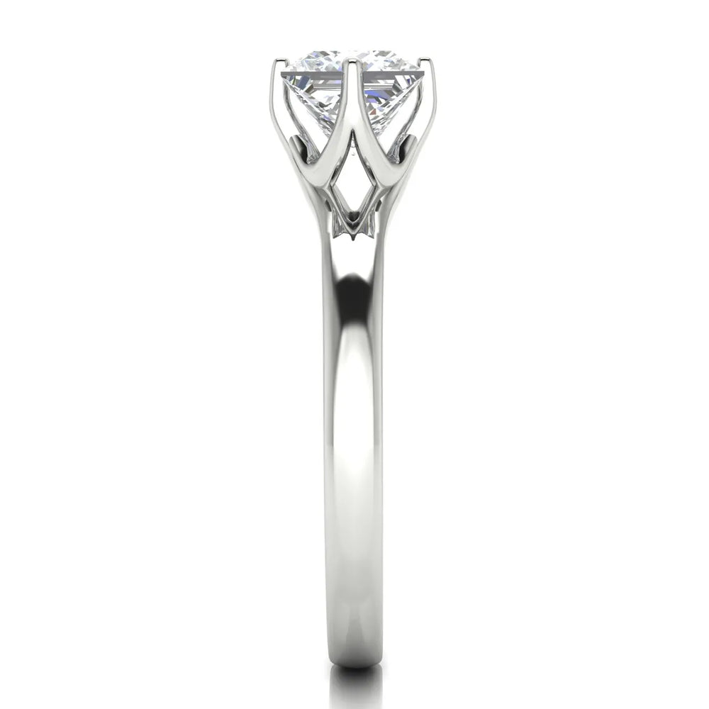 Contemporary Solitaire Engagement Ring