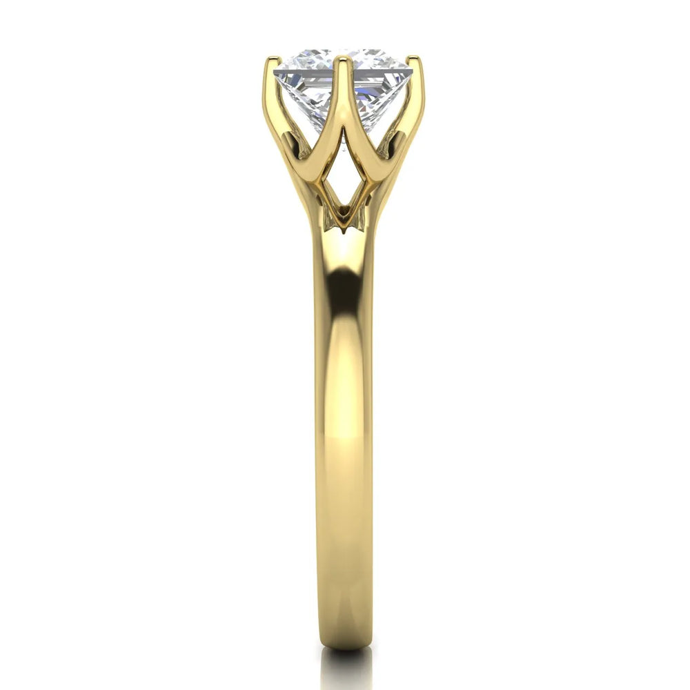 Contemporary Solitaire Engagement Ring