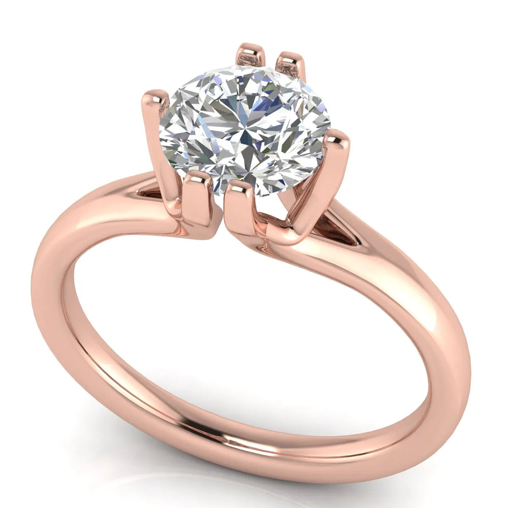 Contemporary Solitaire Engagement Ring