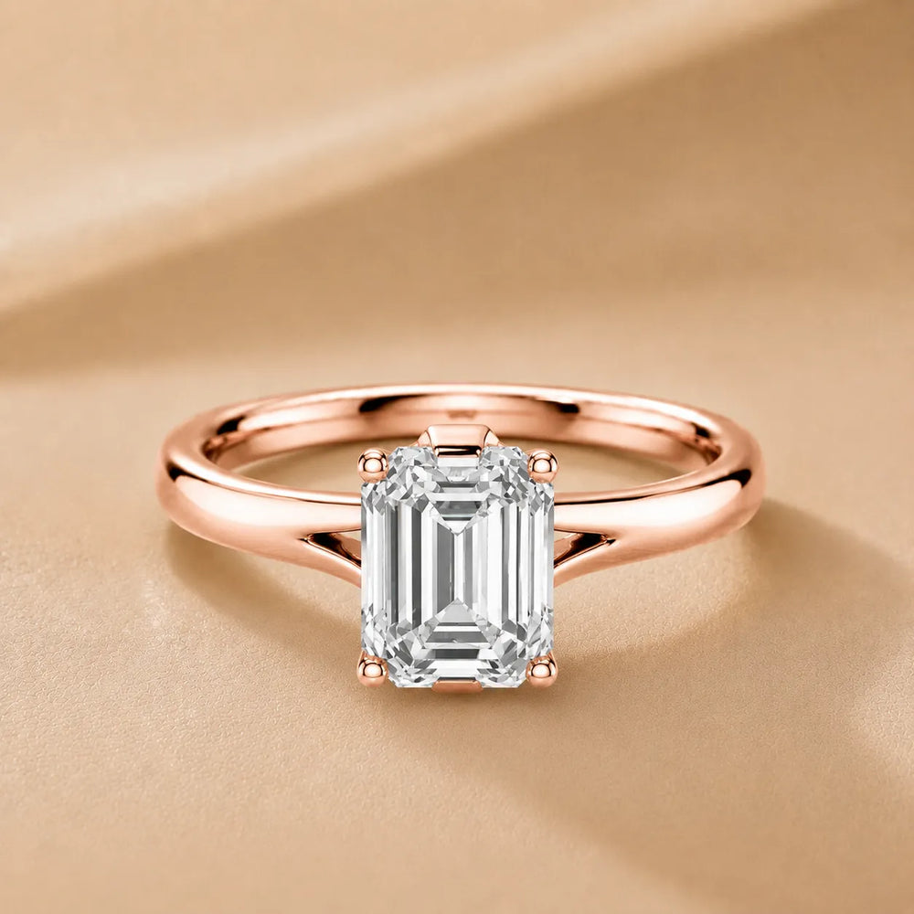 Contemporary Solitaire Engagement Ring